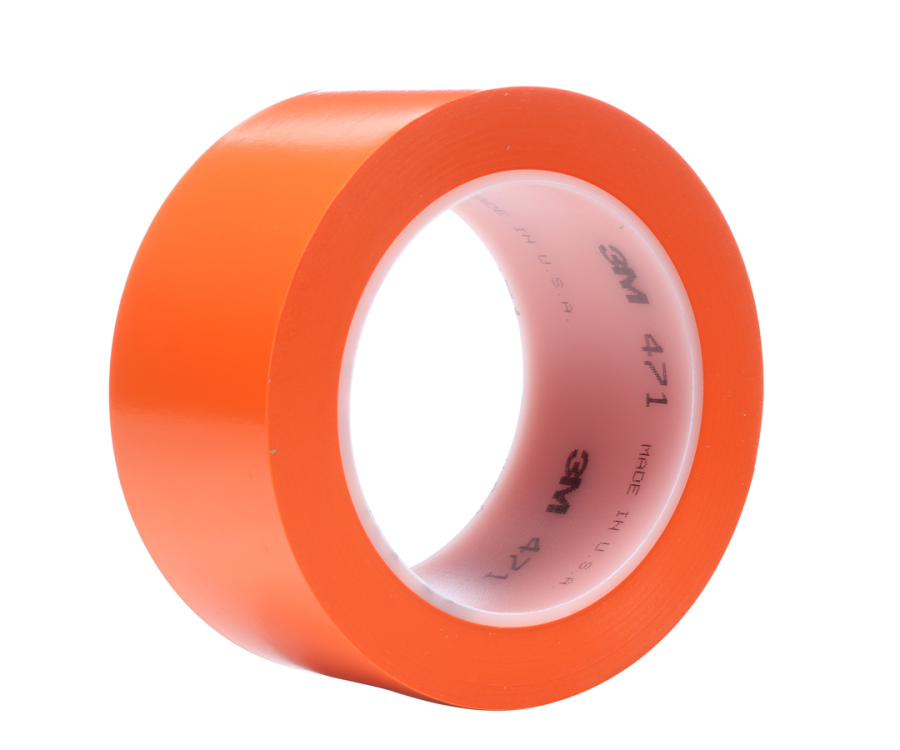 3M™ 471 Orange Vinyl Tape (1 in. x 36 yd., 36 Rolls/Case)